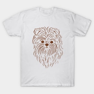 Affenpinscher (Pink and Brown) T-Shirt